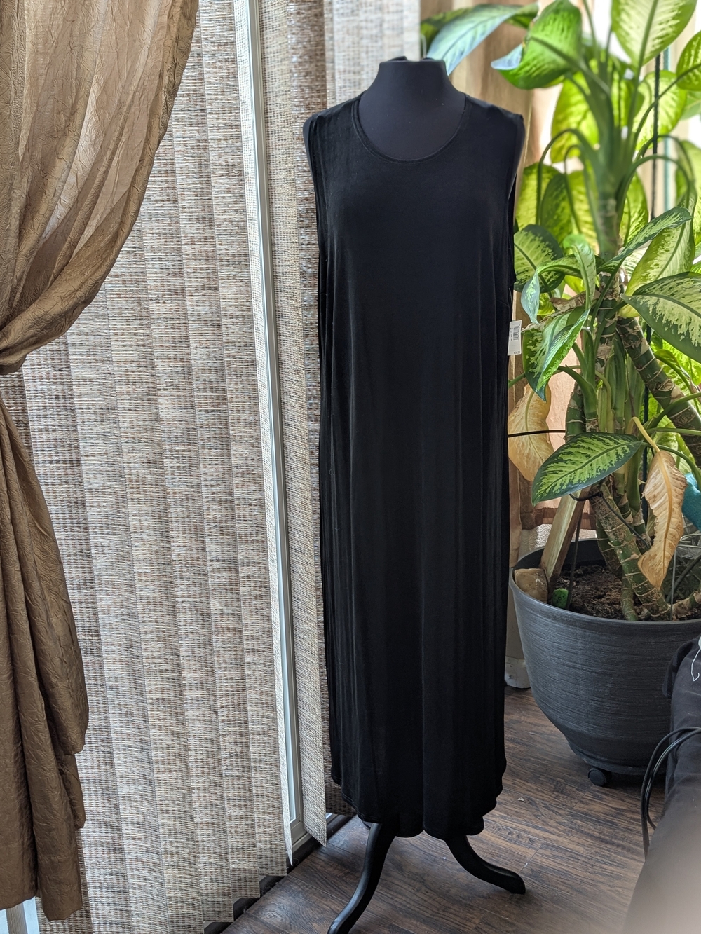 New Vintage Clio II Black Sleeveless Dress 2x Classic Everyday Style